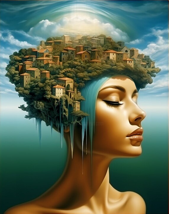 Where Worlds Are Born 绘画, 31.5x19.7 in