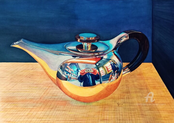 Silberkanne 5 Schilderij, 19,7x27,6 in