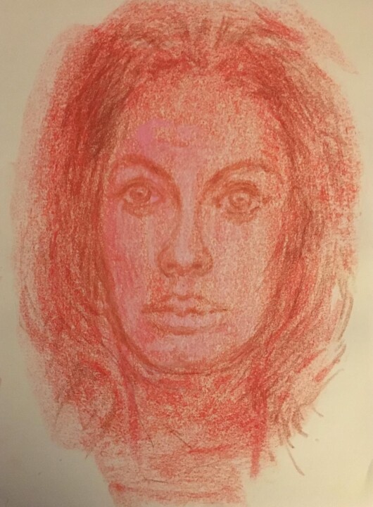 Dessin intitulée "persona" par Antonio Zugasti Cabrillo, Œuvre d'art originale, Pastel