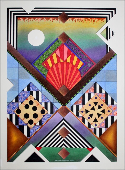 Drawing titled "MOVIE CHOICE." by Knight Sherring, Original Artwork, Ink Mounted on Cardboard