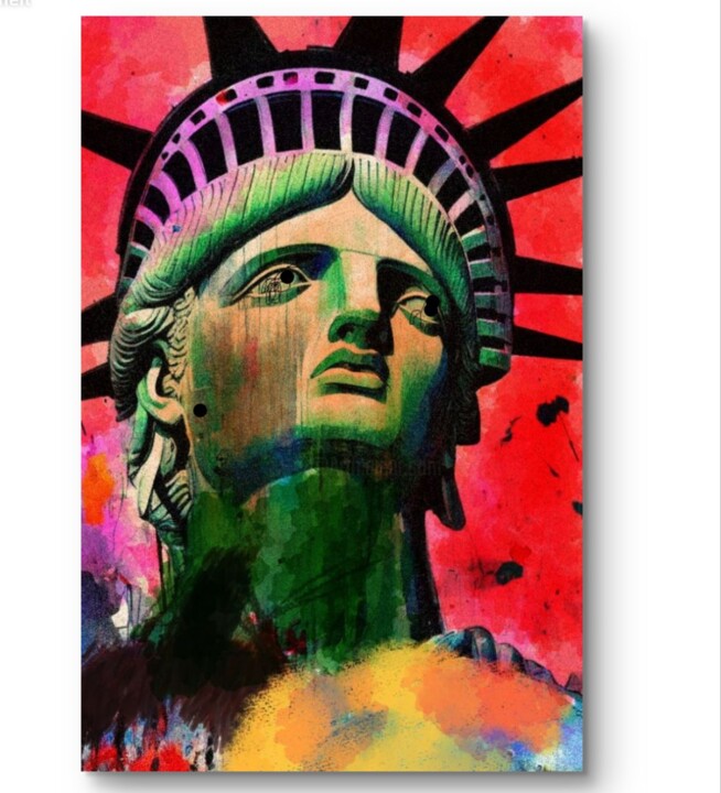 statue of liberty 数字艺术