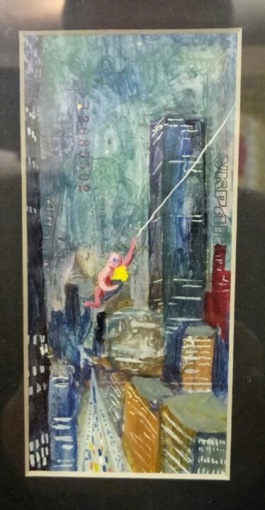 SPIDER-MAN Marvel Comics 绘画, 5.1x2.8 in