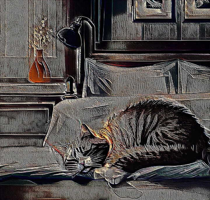Dijital Sanat,  13,8x13,8 in 