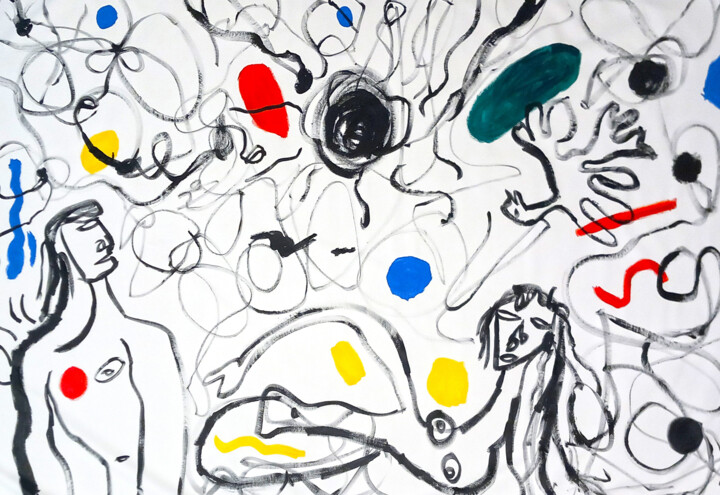 Apollon et Vénus Malerei, 63x88,6 in