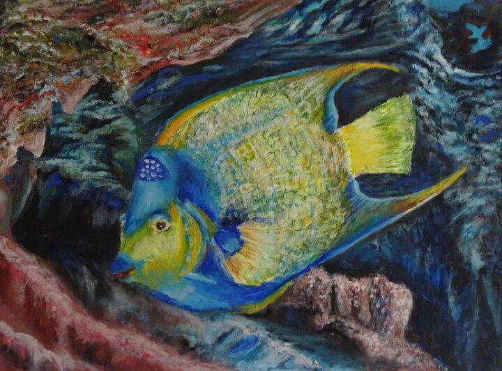 Meeresfisch 绘画, 11.8x15.8 in