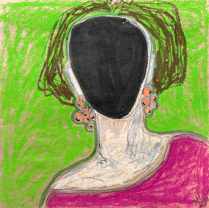 图画 标题为“1y44 / Back to the…” 由Leni Smoragdova, 原创艺术品, 粉彩
