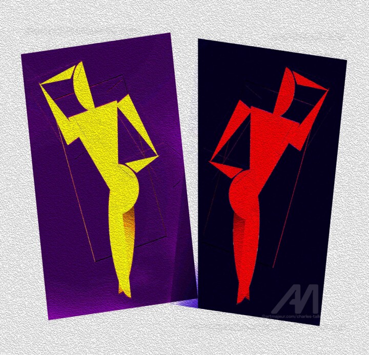 The Dancers 数字艺术, 11x14 in