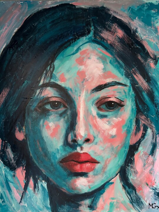L’écho du silence 绘画, 60x48 in