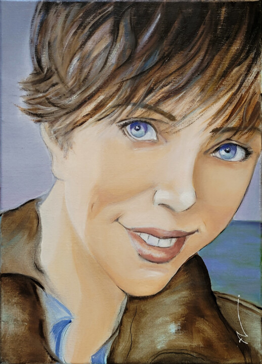 Dans les yeux d'Amélie Painting, 18.1x13 in