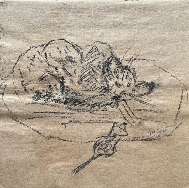 描画,  8.3x8.3 in 