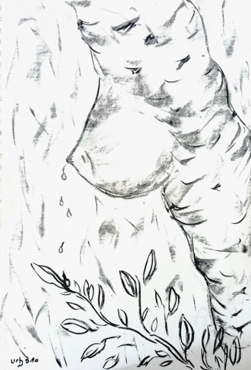 L'arbre de la vie 描画, 16.1x11.8 in