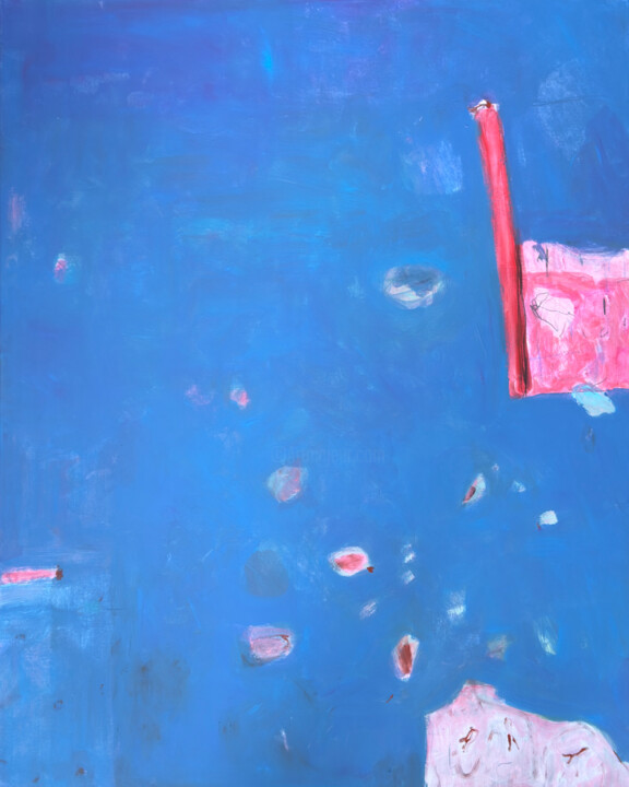 Schilderij getiteld "Afloat" door Penelope Van Hoorn, Origineel Kunstwerk, Acryl