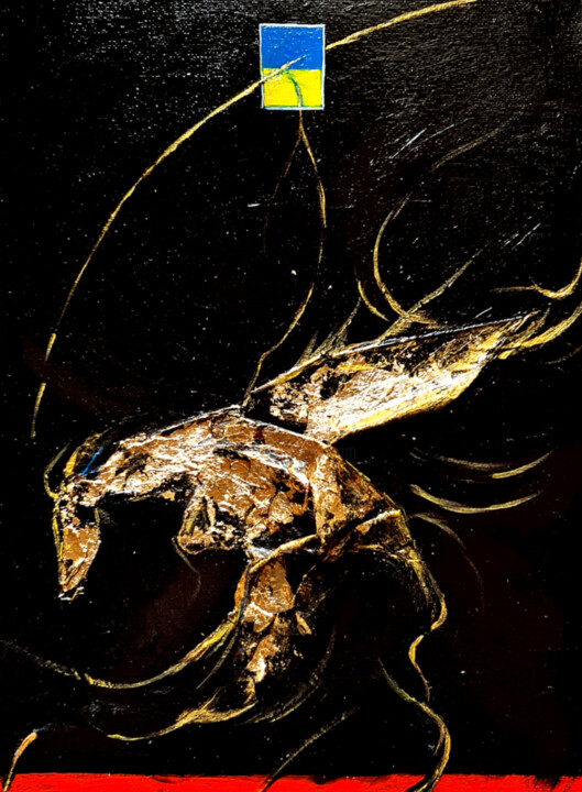 FIGHT FOR FREEDOM 绘画, 15.8x11.8 in