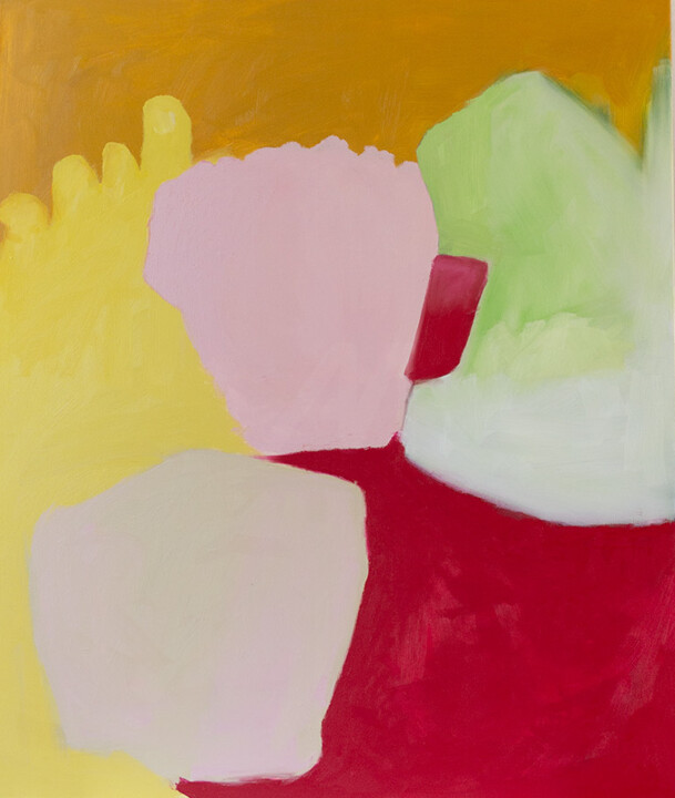 "Yellow Hand" başlıklı Tablo Zoran Marjanovic tarafından, Orijinal sanat, Petrol Ahşap Sedye çerçevesi üzerine monte edilmiş