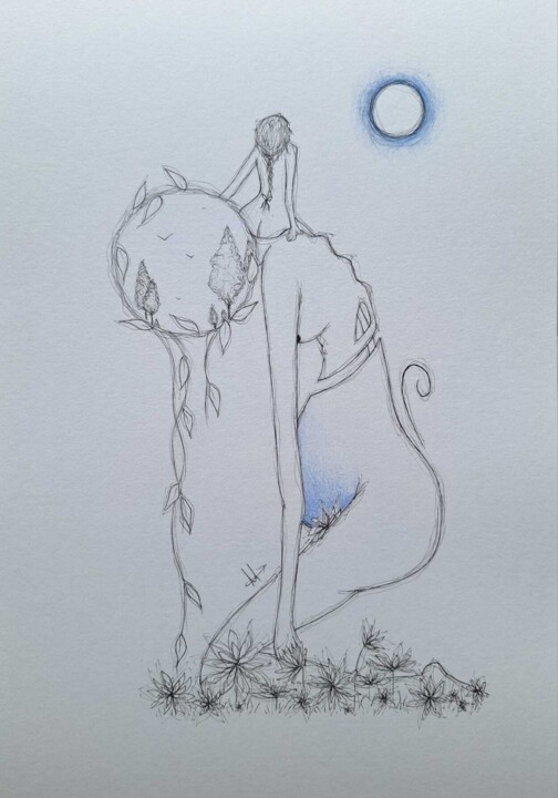 Depresselina e a p#!ta da Mania 图画, 11.7x8.3 in