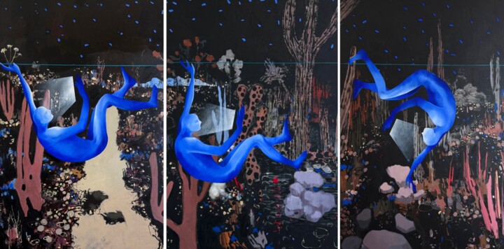 Cut from the same cloth Pittura, 47,2x94,5 in