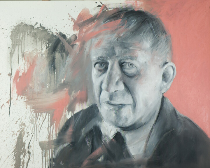 Pintura intitulada "A Portrait: Oskar K…" por Paolo Damiani, Obras de arte originais, Óleo Montado em Armação em madeira