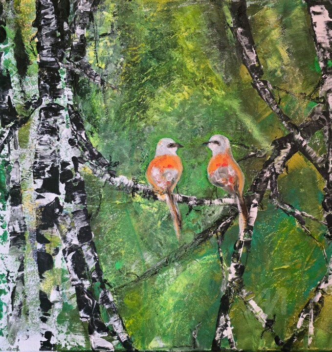 Obraz akrylowy pt Nasze Randez-Vous 绘画, 15.8x15.8 in