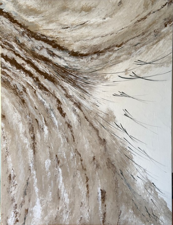L'arabesque Olive 绘画, 45.7x35 in