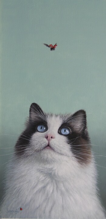 Portrait de Berlioz ! Painting, 11.8x5.9 in