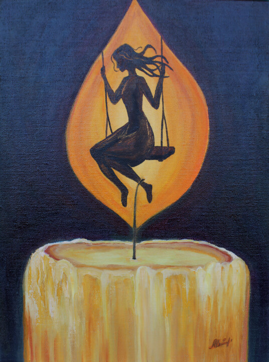 Painting titled "Sway With Me" by Asya Ignatova, Original Artwork, Oil