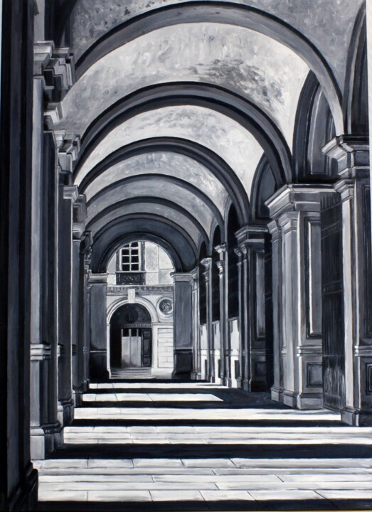 Пятьдесят оттенков серого 绘画, 27.6x19.7 in