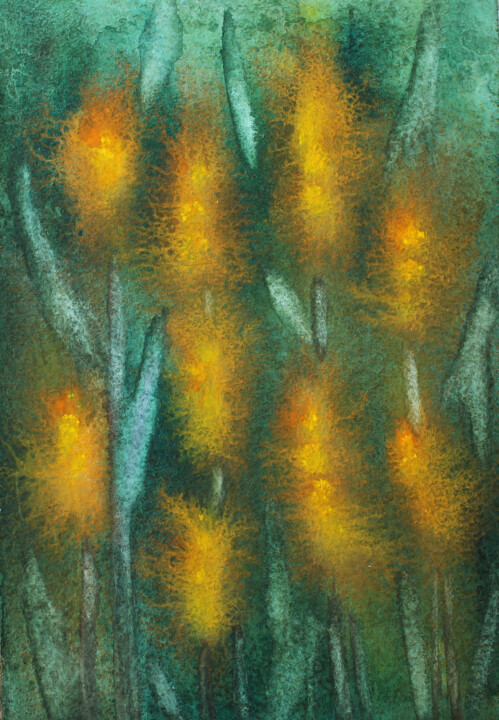 Painting titled "Illuminated" by Asya Ignatova, Original Artwork, Watercolor