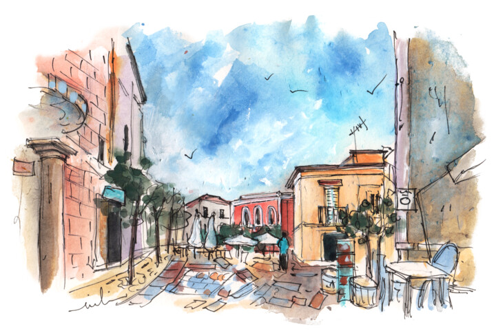 Monopoli In Italy 05 绘画, 5.1x8.3 in