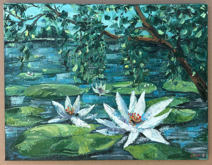 Water lilies Pittura, 16x20 in