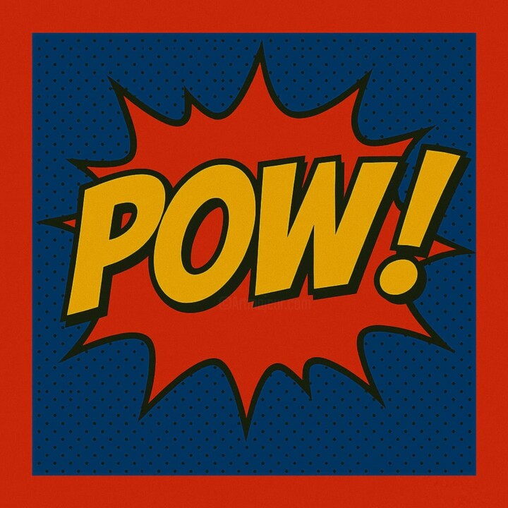Poww! 绘画, 47.2x47.2 in