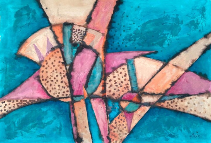 Piel de jaguar 绘画, 39.4x55.1 in
