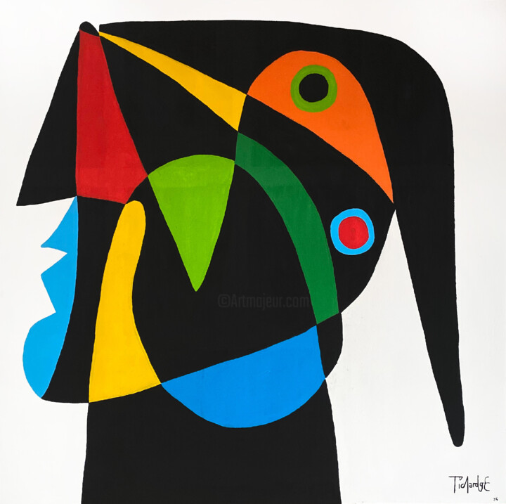 .Retrato. 绘画, 59.1x59.1 in
