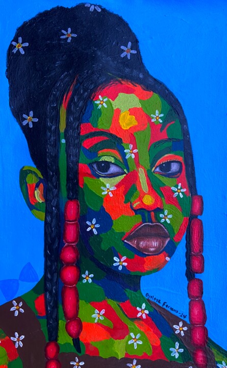 African Princess 绘画, 17x11 in