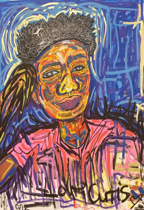 Curtis. 绘画, 16.5x11.7 in