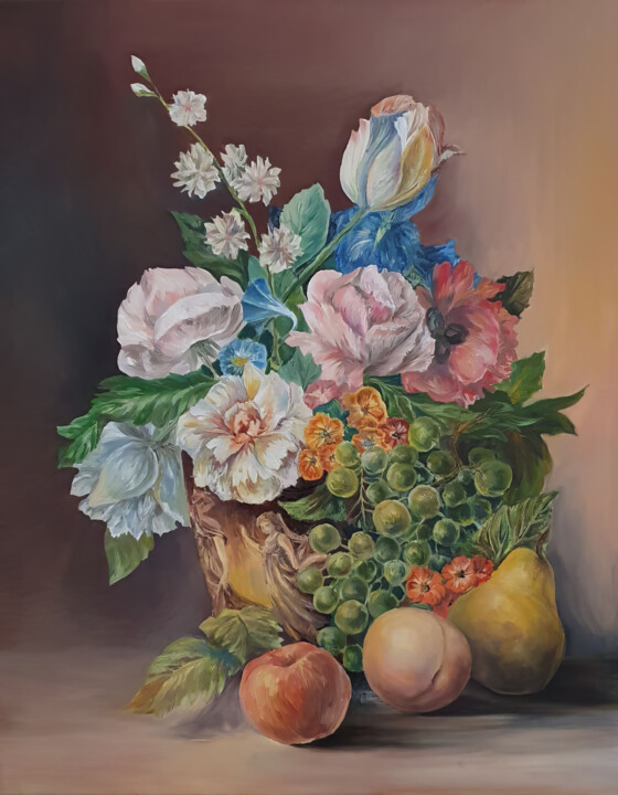 Tranquil Abundance of Nature's Bounty 绘画, 50.4x39 in