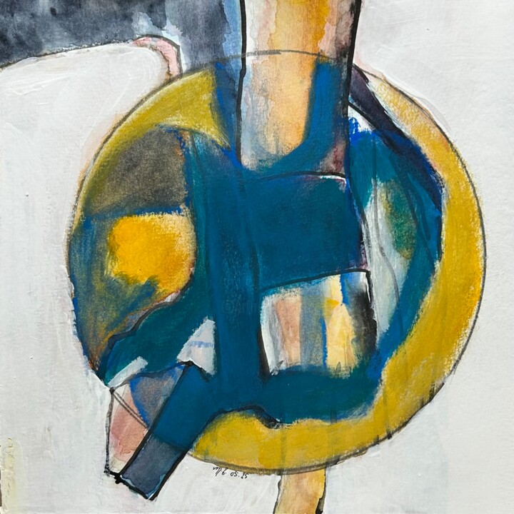 Limite intérieure 绘画, 9.8x9.8 in