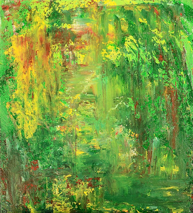 Schilderij getiteld "Thus Spoke Zarathus…" door Iliana Ovtcharova, Origineel Kunstwerk, Acryl Gemonteerd op Frame voor houte…