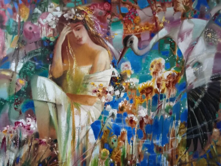 Indian summer 绘画, 27.6x35.4 in