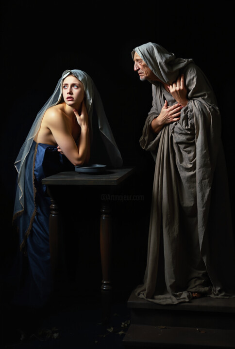 Digitale Kunst mit dem Titel "Old Useless Advice" von Kubicol, Original-Kunstwerk, Digitaldruck