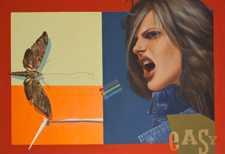Easy Catch 绘画, 27.2x39 in