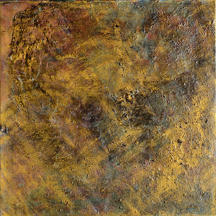 Schilderij getiteld "Abstract spring" door Iliana Ovtcharova, Origineel Kunstwerk, Acryl Gemonteerd op Frame voor houten bra…