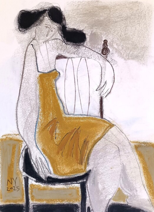 Drawing titled ""Women's Series " 0…" by Natalia Yanekina, Original Artwork, Pastel