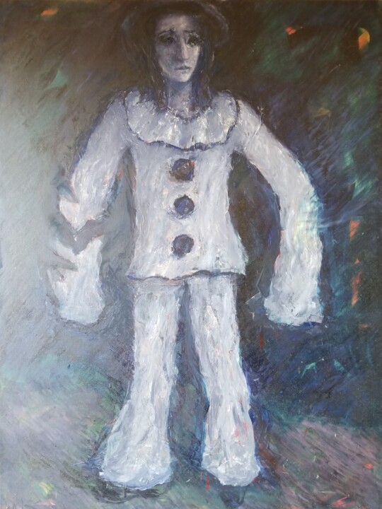 Pintura titulada "Harlequin-2 (TR04)" por Atom Hovhanesyan, Obra de arte original, Oleo Montado en Bastidor de camilla de ma…