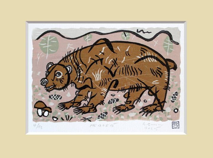 Bear. Baskıresim, 4,9x7,4 in