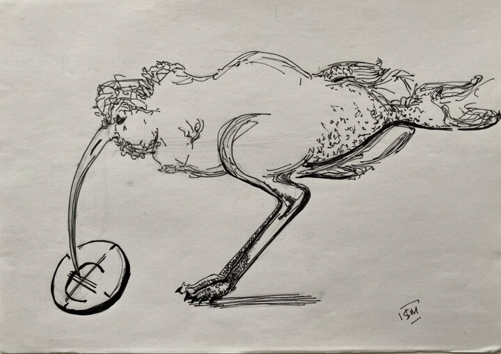 por6 / The body finds its unity in the image of the other Disegno, 8,3x11,4 in