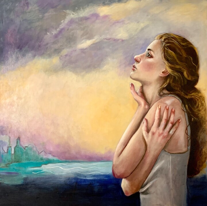 The Edge of the Soul 绘画, 23.6x23.6 in