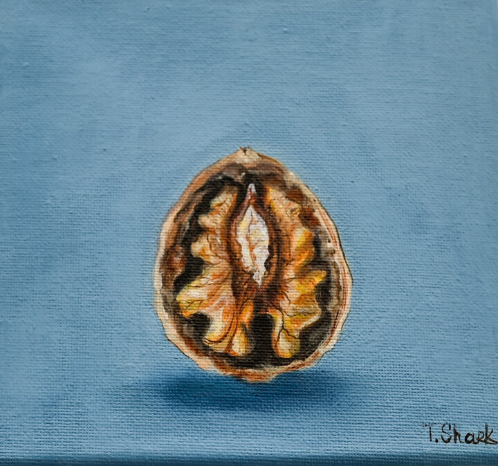 Walnut 绘画, 6.3x6.3 in