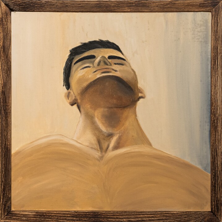 Ζωγραφική με τίτλο "Free breath" από Elvira Venko, Αυθεντικά έργα τέχνης, Λάδι Τοποθετήθηκε στο Χαρτόνι