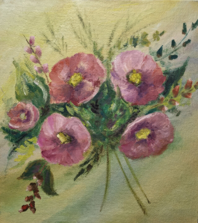 Spring Morning Serenade 绘画, 35.8x31.5 in