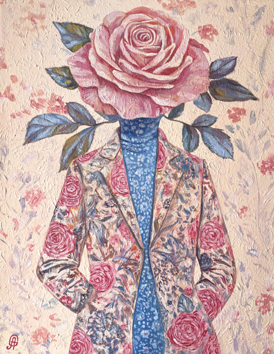 Feeling Cozy 绘画, 17.9x14 in